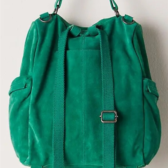 Gorgeous, Free People Suede Backpack in Emerald Lake❤️ NWOT - Picture 6 of 6